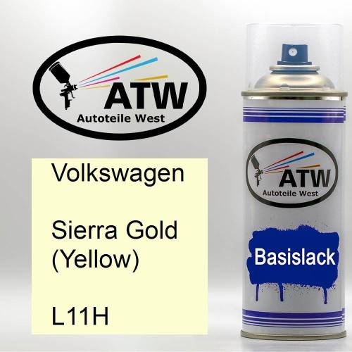 Volkswagen, Sierra Gold (Yellow), L11H: 400ml Sprühdose, von ATW Autoteile West.